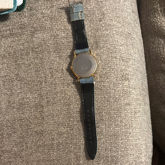 Vintage Snoopy Blue and Gold Watch with denim Leather Strap - Picture 5 of 7